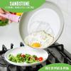 imageGreenLife Sandstone Healthy Ceramic Nonstick 12 Frying Pan Skillet PFASFree Dishwasher Safe PinkPink