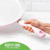 imageGreenLife Sandstone Healthy Ceramic Nonstick 12 Frying Pan Skillet PFASFree Dishwasher Safe PinkPink