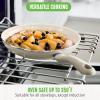 imageGreenLife Soft Grip 8 Frypan Skillet and Spatula Breakfast Cookware Set PFASFree Ceramic Nonstick Silicon Spatula with Bamboo Handle Egg Omelette Bacon Dishwasher Safe StayCool Handles CreamCream