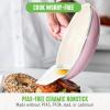 imageGreenLife Soft Grip 8 Frypan Skillet and Spatula Breakfast Cookware Set PFASFree Ceramic Nonstick Silicon Spatula with Bamboo Handle Egg Omelette Bacon Dishwasher Safe StayCool Handles CreamPink