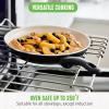 imageGreenLife Soft Grip Healthy Ceramic Nonstick 8quot Frying Pan Skillet PFASFree Dishwasher Safe BlueBlack