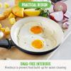 imageGreenLife Soft Grip Healthy Ceramic Nonstick 8quot Frying Pan Skillet PFASFree Dishwasher Safe BlueBlack