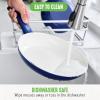imageGreenLife Soft Grip Healthy Ceramic Nonstick 8quot Frying Pan Skillet PFASFree Dishwasher Safe BlueBlue