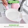 imageGreenLife Soft Grip Healthy Ceramic Nonstick 8quot Frying Pan Skillet PFASFree Dishwasher Safe BluePink