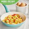 imageGreenLife Soft Grip Healthy Ceramic Nonstick 8quot Frying Pan Skillet PFASFree Dishwasher Safe BlueTurquoise