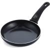 imageGreenLife Soft Grip Healthy Ceramic Nonstick 8quot Frying Pan Skillet PFASFree Dishwasher Safe BlueBlack Diamond