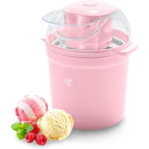 imageGreenLife 15QT Electric Ice Cream Frozen Yogurt and Sorbet Maker with Mixing Paddle Dishwasher Safe Parts Easy one Switch BPAFree RedPink