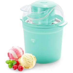 imageGreenLife 15QT Electric Ice Cream Frozen Yogurt and Sorbet Maker with Mixing Paddle Dishwasher Safe Parts Easy one Switch BPAFree RedTurquoise