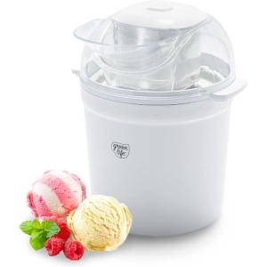 imageGreenLife 15QT Electric Ice Cream Frozen Yogurt and Sorbet Maker with Mixing Paddle Dishwasher Safe Parts Easy one Switch BPAFree RedWhite