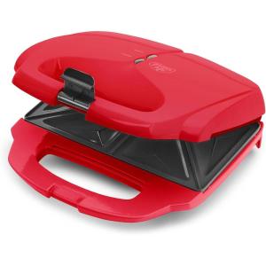 imageGreenLife Pro Electric Panini Press Grill and Sandwich Maker Healthy Ceramic Nonstick Plates Easy Indicator Light PFASFree Red Renewed