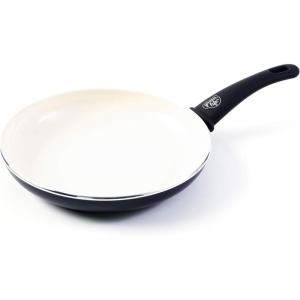 imageGreenLife Soft Grip Healthy Ceramic Nonstick 8quot Frying Pan Skillet PFASFree Dishwasher Safe BlueBlack