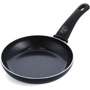 imageGreenLife Soft Grip Healthy Ceramic Nonstick 8quot Frying Pan Skillet PFASFree Dishwasher Safe BlueBlack Diamond