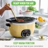 imageGreenLife 2 Cutting boards 6QT Healthy Ceramic Nonstick Slow Cooker PFAS ampamp PFOAFree Programmable StovetopSafe Extra Durable Versatile Kitchen Essentials Easy Clean WhiteYellow