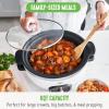 imageGreenLife 2 Cutting boards 6QT Healthy Ceramic Nonstick Slow Cooker PFAS ampamp PFOAFree Programmable StovetopSafe Extra Durable Versatile Kitchen Essentials Easy Clean WhiteWhite