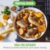 imageGreenLife 2 Cutting boards 6QT Healthy Ceramic Nonstick Slow Cooker PFAS ampamp PFOAFree Programmable StovetopSafe Extra Durable Versatile Kitchen Essentials Easy Clean WhiteYellow