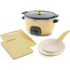 imageGreenLife 2 Cutting boards 6QT Healthy Ceramic Nonstick Slow Cooker PFAS ampamp PFOAFree Programmable StovetopSafe Extra Durable Versatile Kitchen Essentials Easy Clean WhiteYellow