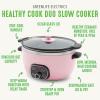 imageGreenLife 2 Cutting boards 6QT Healthy Ceramic Nonstick Slow Cooker PFAS ampamp PFOAFree Programmable StovetopSafe Extra Durable Versatile Kitchen Essentials Easy Clean WhiteBlue