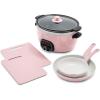 imageGreenLife 2 Cutting boards 6QT Healthy Ceramic Nonstick Slow Cooker PFAS ampamp PFOAFree Programmable StovetopSafe Extra Durable Versatile Kitchen Essentials Easy Clean WhiteBlue
