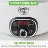 imageGreenLife 6QT Programmable Slow Cooker and 4Cup Rice and Grain Cooker Healthy Ceramic Nonstick PFAS ampamp PFOAFree Digital Timer Dishwasher Safe Versatile Cooking Appliances WhiteWhite