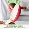 imageGreenLife Soft Grip 16 Piece Healthy Ceramic Nonstick Cookware Set Pots and Pans Set 6Quart Slow Cooker PFAS ampamp PFOAFree Dishwasher Safe Oven Safe Versatile Kitchen Essentials PinkRed
