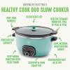 imageGreenLife Soft Grip 16 Piece Healthy Ceramic Nonstick Cookware Set Pots and Pans Set 6Quart Slow Cooker PFAS ampamp PFOAFree Dishwasher Safe Oven Safe Versatile Kitchen Essentials PinkTurquoise