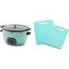 imageGreenLife Cook Duo Healthy Ceramic 6QT Slow Cooker Digital Timer Parts Soft Pink ampamp Healthy Ceramic Extra Large 2022 Electric Griddle for Pancakes Eggs Burgers and More Soft PinkTurquoise