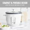 imageGreenLife Electric Rice Cooker 3Cups Uncooked6Cups Cooked Removable PFASFree Nonstick Pot OneSwitch Design Auto Keep Warm Small Space Saving Rice Paddle Soup Grains Oatmeal 15 QT WhiteWhite
