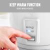 imageGreenLife Electric Rice Cooker 3Cups Uncooked6Cups Cooked Removable PFASFree Nonstick Pot OneSwitch Design Auto Keep Warm Small Space Saving Rice Paddle Soup Grains Oatmeal 15 QT WhiteWhite