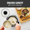 imageGreenLife Electric Rice Cooker 3Cups Uncooked6Cups Cooked Removable PFASFree Nonstick Pot OneSwitch Design Auto Keep Warm Small Space Saving Rice Paddle Soup Grains Oatmeal 15 QT Whiteblack