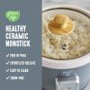 imageGreenLife Electric Rice Cooker 3Cups Uncooked6Cups Cooked Removable PFASFree Nonstick Pot OneSwitch Design Auto Keep Warm Small Space Saving Rice Paddle Soup Grains Oatmeal 15 QT WhiteGrey