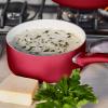 imageGreenLife Soft Grip Healthy Ceramic Nonstick Saucepan with Lid 3QT Red