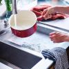imageGreenLife Soft Grip Healthy Ceramic Nonstick Saucepan with Lid 3QT Red