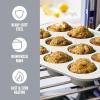 imageGreenLife 12Cup Muffin Pan Healthy Ceramic Nonstick Bakeware PFOA ampamp PFASFree Cupcake Tray Durable Baking Pan Versatile Kitchen Essential Easy Clean Muffin Mold Nonstick Baking Sheet SageGray