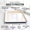 imageGreenLife Bakeware 18 x 13 Half Cookie Sheet Baking Pan NonToxic PFASFree Healthy Ceramic Nonstick Oven Safe to 450F Easy Release Even Heating Easy Clean Blue HazeBlack