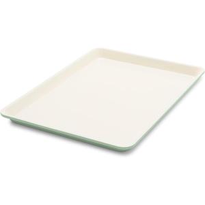 imageGreenLife Bakeware 18 x 13 Half Cookie Sheet Baking Pan NonToxic PFASFree Healthy Ceramic Nonstick Oven Safe to 450F Easy Release Even Heating Easy Clean Blue HazeSage