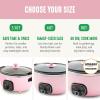 imageGreenLife 8QT Slow Cooker NonToxic PFASFree Ceramic Nonstick Removable Interior Bowl Programmable Family Friendly Keep Warm Stovetop ampamp Oven Safe Dishwasher Safe Crock Timer Glass Lid BlackPink