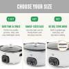 imageGreenLife 8QT Slow Cooker NonToxic PFASFree Ceramic Nonstick Removable Interior Bowl Programmable Family Friendly Keep Warm Stovetop ampamp Oven Safe Dishwasher Safe Crock Timer Glass Lid BlackWhite