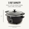 imageGreenLife 8QT Slow Cooker NonToxic PFASFree Ceramic Nonstick Removable Interior Bowl Programmable Family Friendly Keep Warm Stovetop ampamp Oven Safe Dishwasher Safe Crock Timer Glass Lid BlackBlack