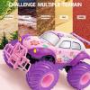 imageThreeking 116 Waterproof Monster Truck Pickup Toys RC Cars Remote Control Car Truck Toys 4WD All Terrain OffRoad Car Toy Gifts Presents 6 7 8 9 10 11 12 Year Old Kids Boys Girls ToysNot Waterproofpink