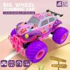 imageThreeking 116 Waterproof Monster Truck Pickup Toys RC Cars Remote Control Car Truck Toys 4WD All Terrain OffRoad Car Toy Gifts Presents 6 7 8 9 10 11 12 Year Old Kids Boys Girls ToysNot Waterproofpink