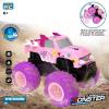 imageThreeking 116 Waterproof Monster Truck Pickup Toys RC Cars Remote Control Car Truck Toys 4WD All Terrain OffRoad Car Toy Gifts Presents 6 7 8 9 10 11 12 Year Old Kids Boys Girls ToysPickup Pink