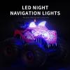 imageThreeking 118 Dinosaur RC Car Remote Control Cars Trucks Toy 4WD OffRoad Car Toys with Lights Spray Suitable for All Terrain Gifts Presents for BoysGirls Ages 6 BlueRed