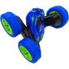 imageThreeking RC Stunt Cars Remote Control Car DoubleSided Driving 360degree Flips Rotating Car Toy GreenBlue