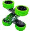 imageThreeking RC Stunt Cars Remote Control Car DoubleSided Driving 360degree Flips Rotating Car Toy GreenGreena