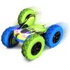 imageThreeking RC Stunt Cars Remote Control Car DoubleSided Driving 360degree Flips Rotating Car Toy GreenGreenblue