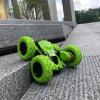 imageThreeking RC Stunt Cars Remote Control Car DoubleSided Driving 360degree Flips Rotating Car Toy GreenGreenwithout Lights