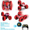 imageThreeking RC Stunt Cars Remote Control Car DoubleSided Driving 360degree Flips Rotating Car Toy GreenRed