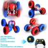imageThreeking RC Stunt Cars Remote Control Car DoubleSided Driving 360degree Flips Rotating Car Toy GreenRedblue