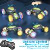 imageThreeking Rc Twist Stunt Car Toy Remote Control Cars Moving Horizontally DoubleSided Driving 360degree Rotating with Lights Music 4WD Car Toys Gifts Presents for BoysGirls Ages 6292og