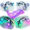 imageThreeking Rc Twist Stunt Car Toy Remote Control Cars Moving Horizontally DoubleSided Driving 360degree Rotating with Lights Music 4WD Car Toys Gifts Presents for BoysGirls Ages 62728bu